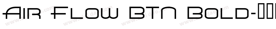 Air Flow BTN Bold字体转换